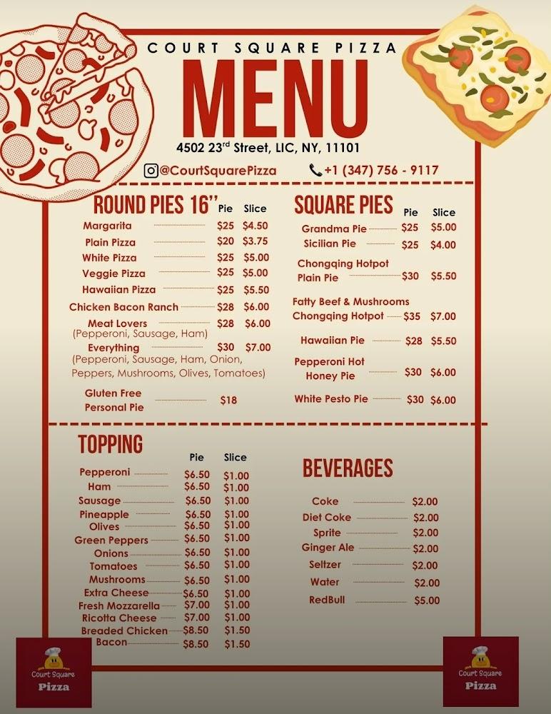 Court Square Pizza Beef Patties
